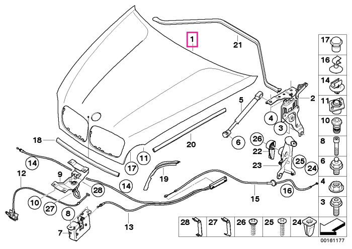Capota motor - BMW X5 E70, X6 E71