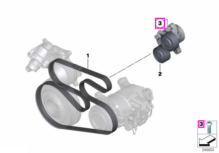 Surub ISA, M10x35-8.8-ZNS3 - BMW - BMW Motorrad