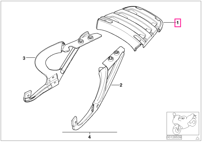 Suport bagaje, pe cadru - BMW Motorrad 259R (R 850 R, R 1100 R), R28 (R 850 R, R 1150 R, Rockster)