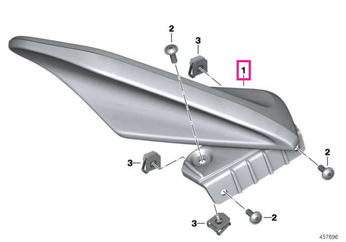 Deflector vant, dreapta - BMW Motorrad K48 (K 1600 GT, K 1600 GTL)