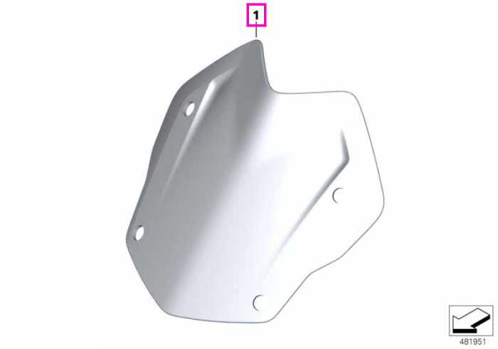 Parbriz "Rallye" - BMW Motorrad K50 (R 1200 GS, R 1250 GS), K51 (R 1250 GS Adv.) - tip motor A74
