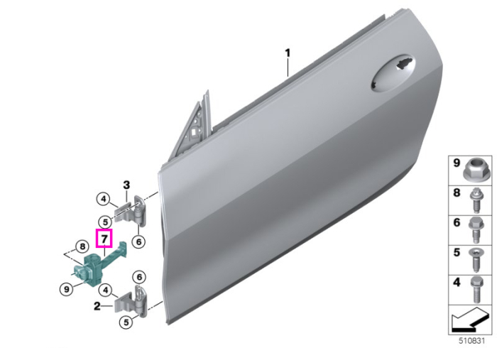 Limitator usa fata - BMW Seria 4 G22 G23 G82 M4 G83 M4