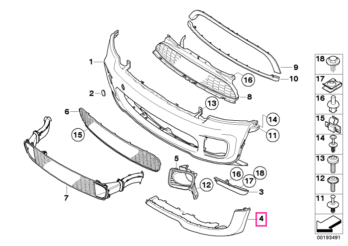 Extensie aerodinamica fata, stanga, negru - Mini Cabrio R57, Clubman R55, R56