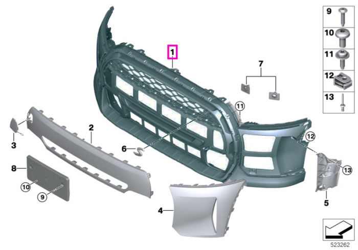 Bara protectie fata, Cooper S, PDC - BMW Cabrio F57, F55, F56