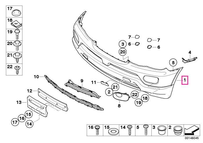 Bara protectie fata, primerizata - BMW X5 E53