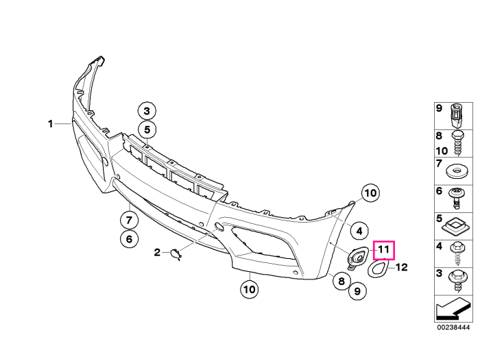 Set suporturi fixare camere "Side View", primerizate - BMW X5 E70, X6 E71 E72