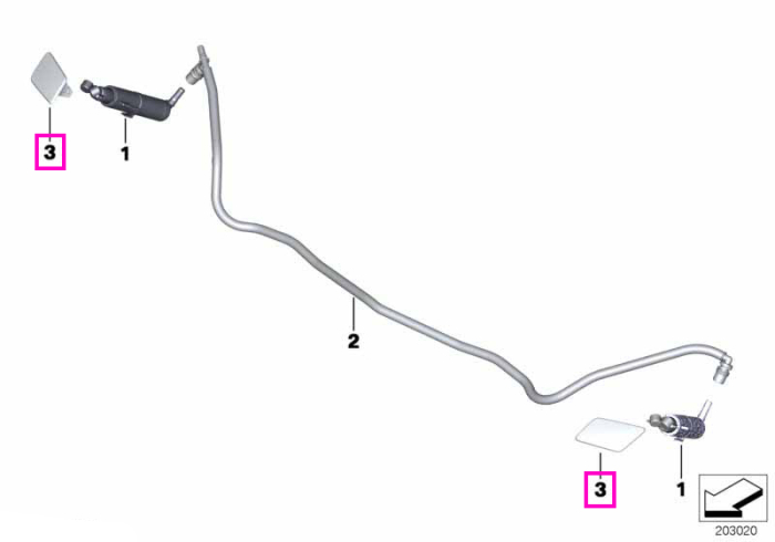 Set ornamente sistem spalare faruri, grunduit (SRA) - BMW X1 E84