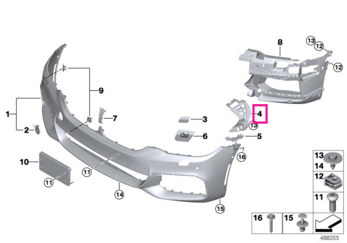 Guide, upper right -M5- - BMW