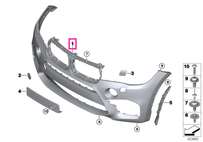 Bara protectie fata, primerizata, PMA - BMW X5 M F85