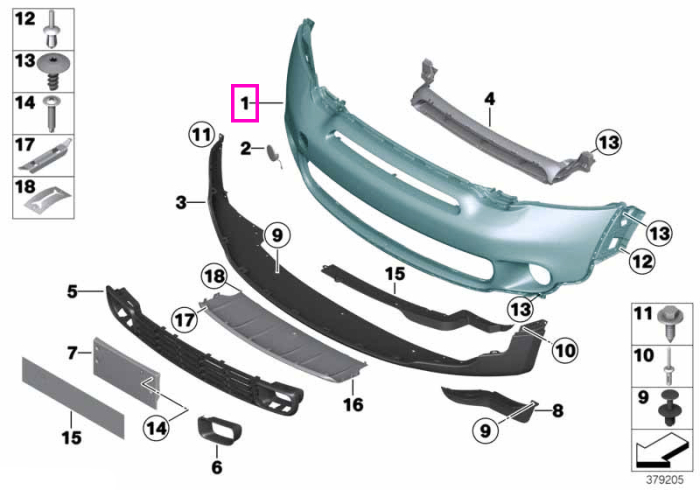 Bara protectie fata, primerizata - Mini Countryman R60, Paceman R61