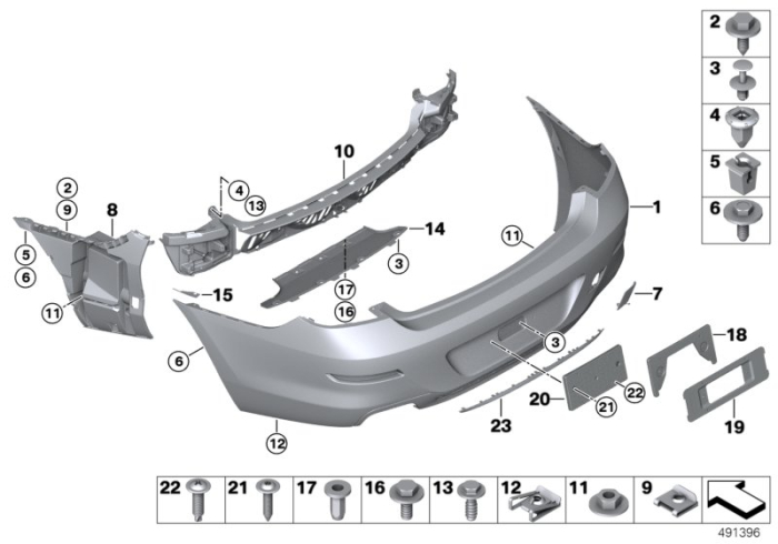 Deflector aer spoiler spate - BMW Seria 6 F06 Gran Coupé, F12, F13