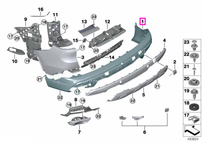 Bara protectie spate - BMW X5 G05