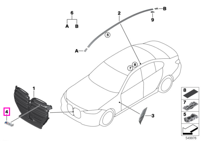 Inscriptie M3 Competition - BMW Seria 3 G80 M3, G81 M3 - tip motor S58T