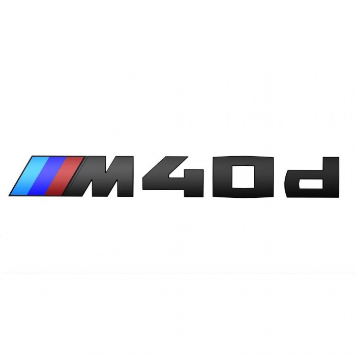 Emblema portbagaj neagra "M 40d" - "BMW M Performance" - BMW G02, G02N