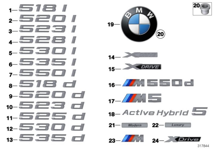 Emblema portbagaj "X-Drive"