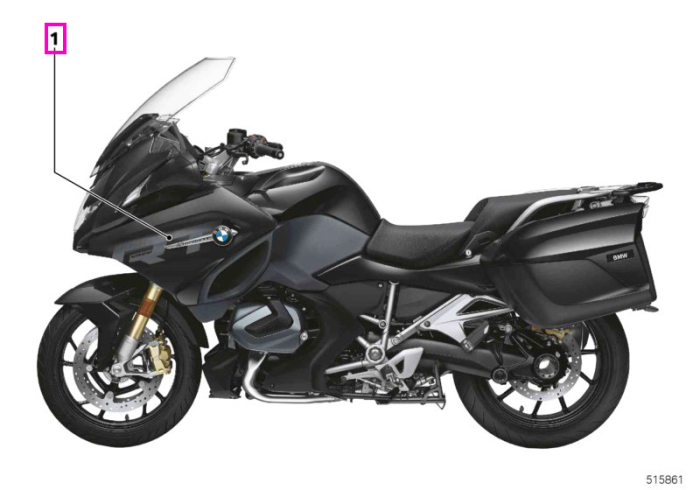 Inscriptie panou lateral stanga - BMW Motorrad K52 (R 1250 RT) - tip motor A74