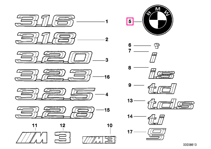 Emblema BMW, D=58mm - BMW Seria 3 E36 - BMW Motorrad 259C, 259, 259R, K14, K15, K25, K26, K30, K42, K44, K46, K47, K49, K59, K53, K589, K69, K72, K73, K75, R13, R22, R28