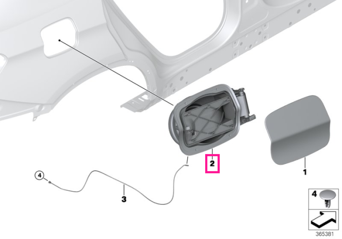 Ansamblu acces rezervor, alimentare combustibil - BMW X6 F16 F86 M