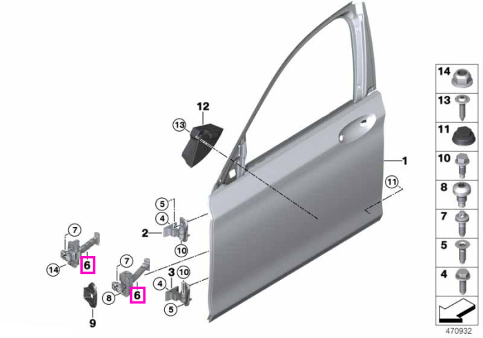 Limitator usa fata - BMW Seria 5 G30 G31 G38 F90 M5