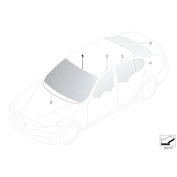 Parbriz tenta verde rain/light/condens BMW Seria F30, F31, F80