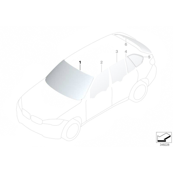 Parbriz tenta verde - BMW X5 F15, X5 M F85