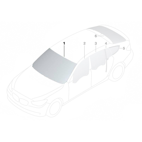 Parbriz tenta verde - BMW Seria 5 F07 GT