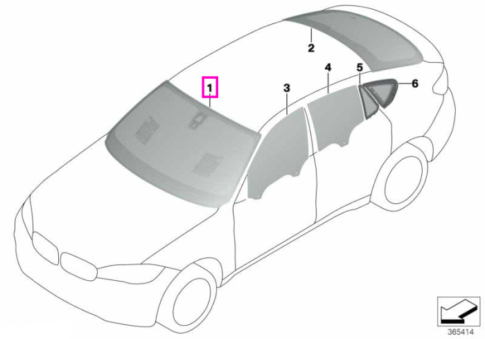 Parbriz cu filtru IR si senzor ploaie CBDAS - BMW X6 F16 M F86