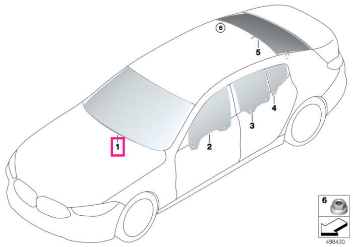 Parbriz CBDAS/HUD, senzor ploaie, infrarosu - BMW Seria 8 G16 F93M8