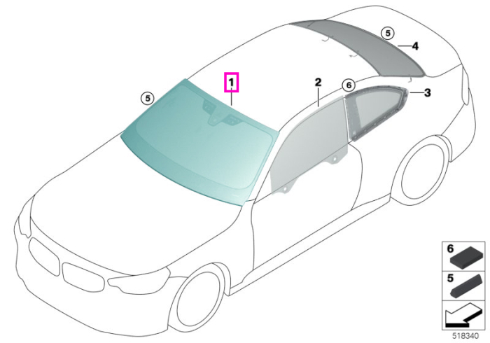 Parbriz tenta verde, preechipare senzori ploaie/lumina, anticondens, HUD - BMW Seria 2 G42 G87 M2