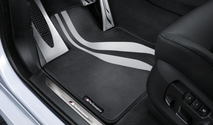 Set covorase fata, M Performance, Negru/Gri - BMW Seria 5 F10 F11 - RHD (Volan pe partea dreapta)