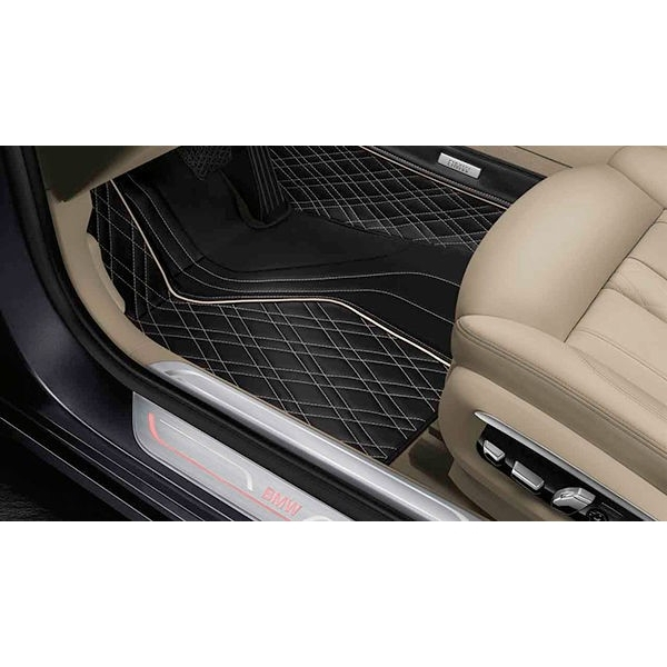 Set covorase fata/spate, Exclusiv Line, Negru/Bej - BMW Seria 7 G12
