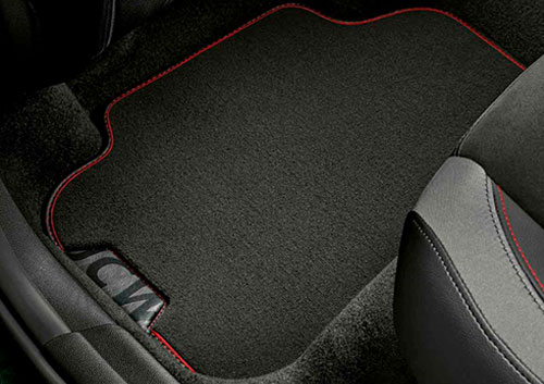 Set covorase spate, Textil, Negru, JCW - Mini F55	