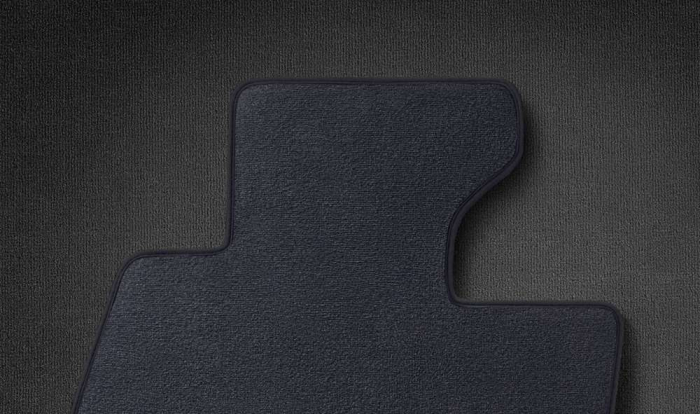 Set covorase fata/spate, Velur, Albastru (Dark Blue) - Mini Cabrio R52