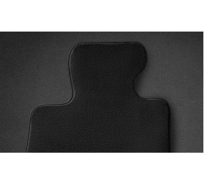 Set covorase fata/spate, Velur, Negru - BMW Seria 5 F10  F11