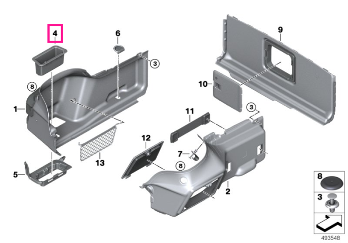 Trunk tray - BMW
