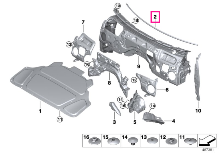 Cheder izolare fonica parbriz - BMW Seria 1 E81 E82 E87 E88, Seria 2 G42 G87M2, Seria 3 G20 G21 G28 G80M2 G81M3, Seria 4 G22 G23 G26 G82M4 G83M4, i3 G28, i4 G26, X1 E84, Z4 E89 - Mini Cabrio R57, Clubman R55, Coupe R58, Roadster R59, R56