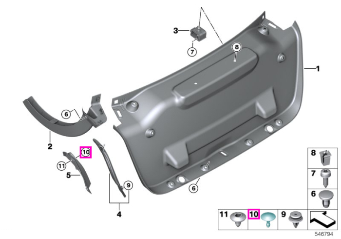 Clema de prindere superioara - BMW