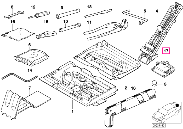 Suport ridicare elevator - BMW Z3 E36