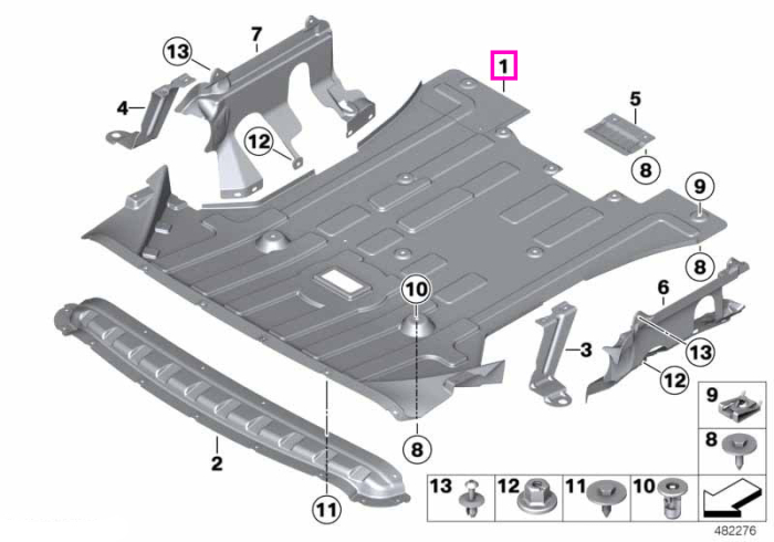 Scut motor - BMW X3 F25, X4 F26
