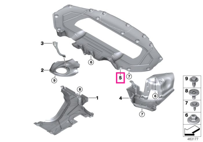 Protectie/Difuzor spate, diesel - BMW Seria 7 G11 G12