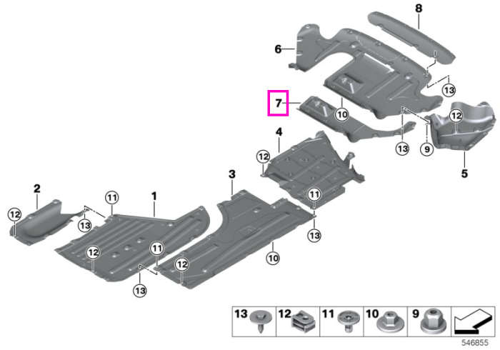 Difuzor aer spate - BMW Seria 3 G20 G21, Seria 4 G22