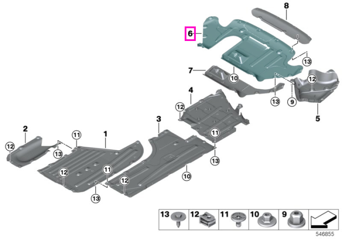 Scut posterior inferior - BMW Seria 3 G20 G21