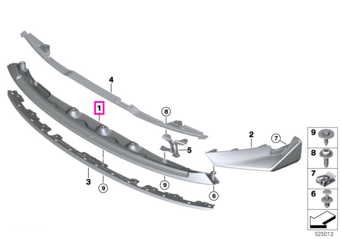 Splitter fata, carbon (CFK) - BMW Seria 3 G80 G81 M3, Seria 4 G82 M4 - tip motor S58T