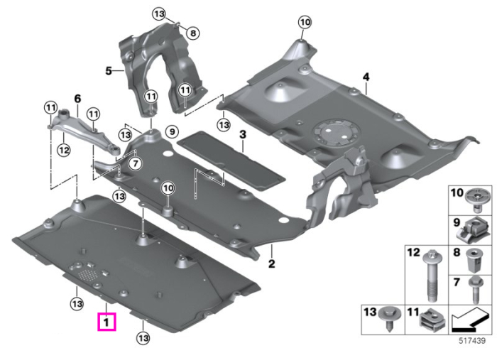 Scut compartiment motor, fata - BMW Seria 7 G70