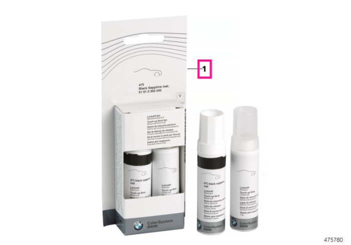 Touch-up stick set Sparkling Brown met. 2X12ML  B53 - BMW