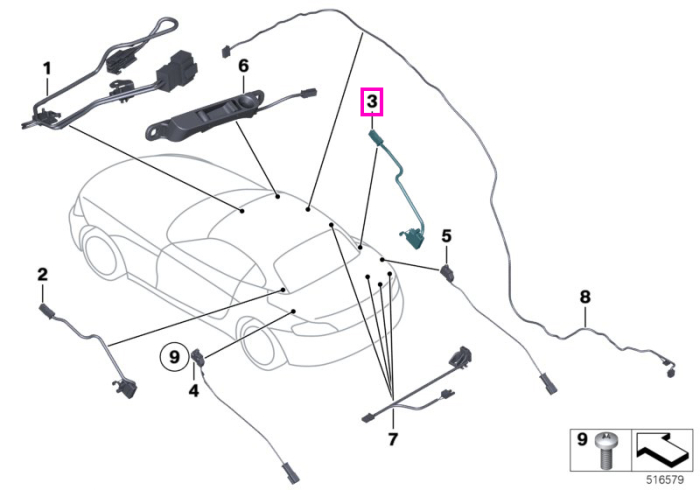  Microintrerupator plafon rabatabil, dreapta - BMW Z4 E89	