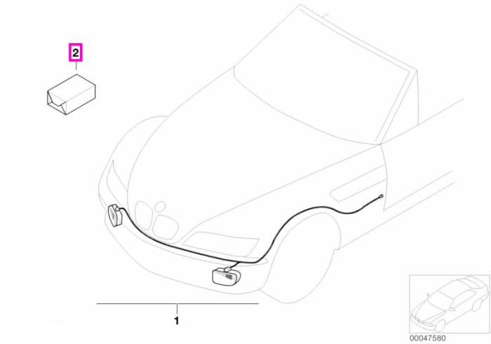 Set cablaj proiectoare ceata - BMW Z3 E36