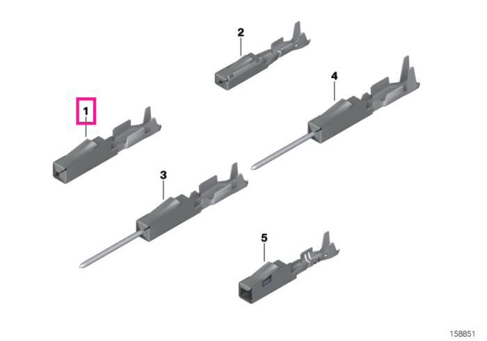 Soclu terminal MQS 0,5-0,75 MM² AU 0,5-0,75 MM²/AU - BMW