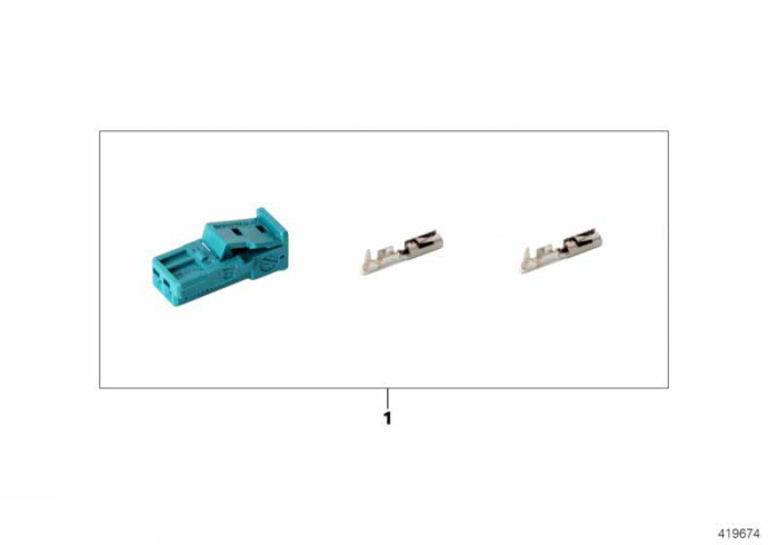 Kit mufa conexiune electrica (2 POL.) - BMW - Mini