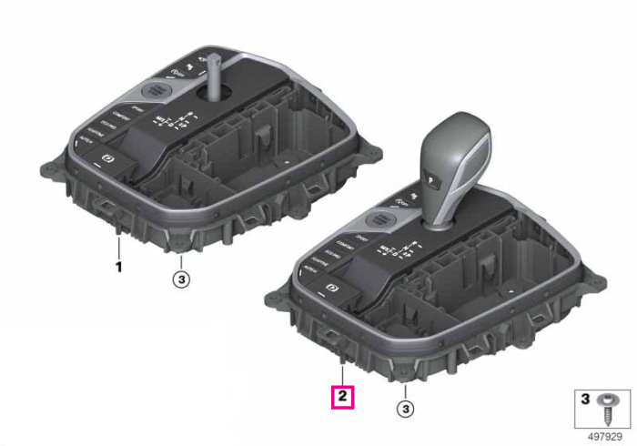 Consola centrala schimbator viteze - BMW Seria 8 G14 G15 G16, X5 G05, X6 G06, X7 G07